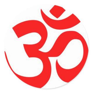 Om (ॐ) - Hindu and Buddhist Symbol Classic Round Sticker