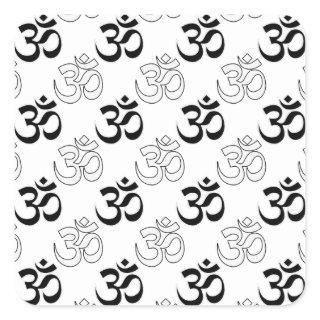 Om, Aum Symbol Square Sticker