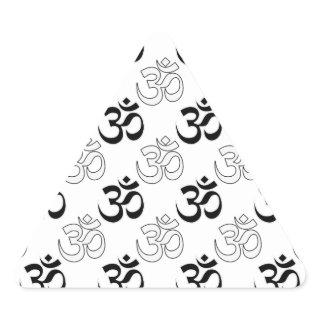 Om, Aum Symbol Triangle Sticker