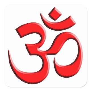 OM Symbol Square Sticker