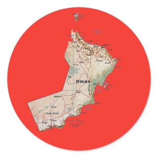 Oman Map Sticker