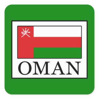 Oman Square Sticker