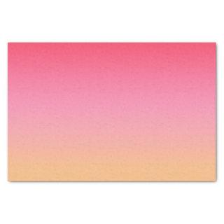 Ombre Pink Orange Tissue Paper