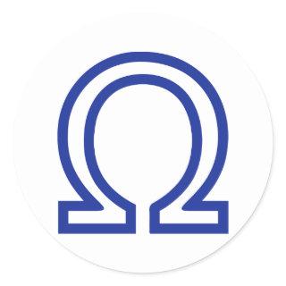 Omega Classic Round Sticker