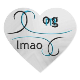 OMG! lmao Heart Sticker