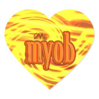 OMG! myob Heart Sticker