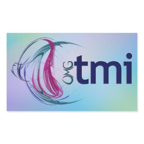 OMG! tmi Rectangular Sticker