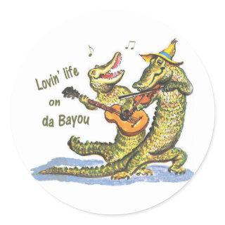 On da Bayou Classic Round Sticker