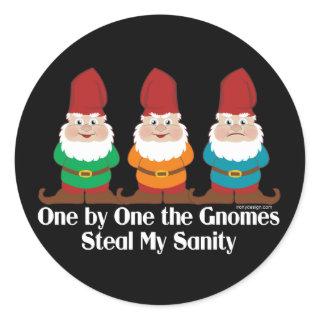 One By One The Gnomes Classic Round Sticker