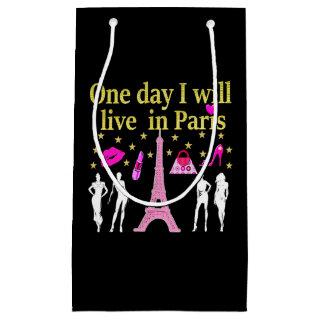 ONE DAY I WILL LIVE IN PARIS SMALL GIFT BAG