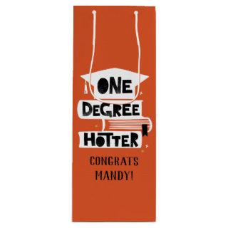 One Degree Hotter Funny Graduation Wine Gift Bag