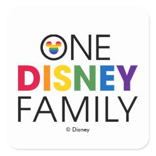 One Disney Family Square Sticker