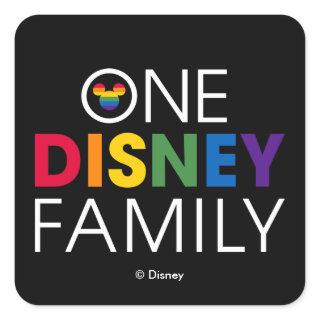 One Disney Family Square Sticker