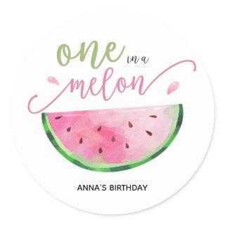 One in a Melon thank you sticker