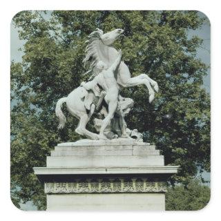 One of the two 'Marly Horses', 1739-45 Square Sticker