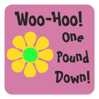 One Pound Down Daisy Diet Motivation Stickers