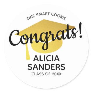 One Smart Cookie Congrats to the Graduate Classic Round Sticker