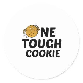 ONE TOUGH COOKIE CLASSIC ROUND STICKER