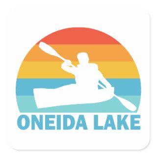 Oneida Lake New York Kayak Square Sticker