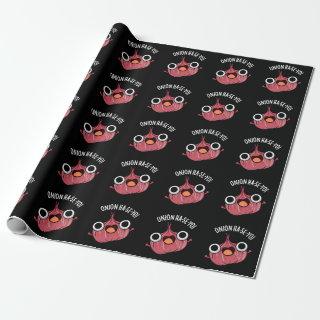 Onion Ha-se-yo Funny Korean Pun Dark BG