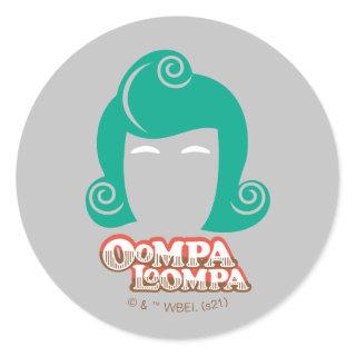 Oompa Loompa Hair Graphic Classic Round Sticker