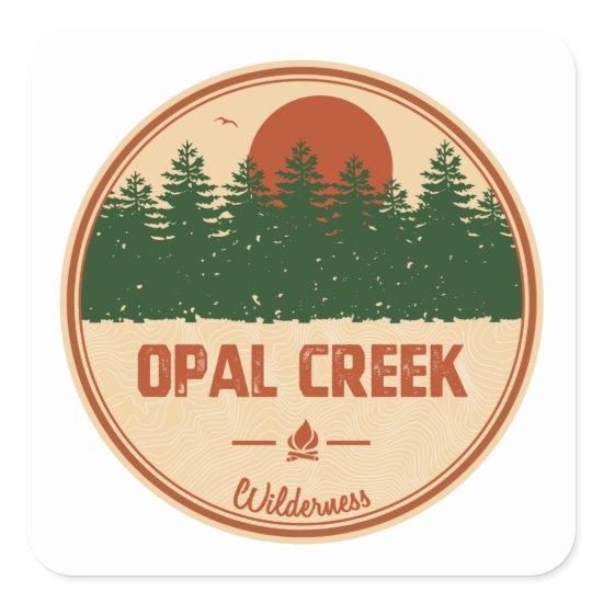 Opal Creek Wilderness Oregon Square Sticker