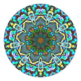 Opalescent Beauty Fractal Classic Round Sticker