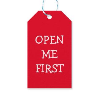Open Me First To From Gift Tags