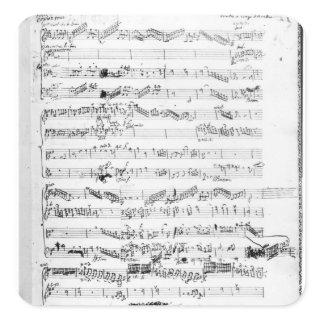 Opening page of the score of 'Les Paladins' Square Sticker