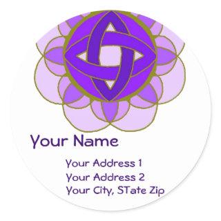 "Opening the Crown Chakra" Address Label