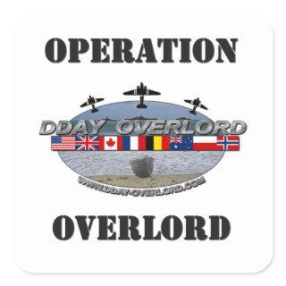 Operation Overlord 1944 Square Sticker