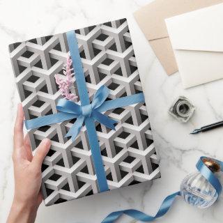 optical illusion chic black and white geometric