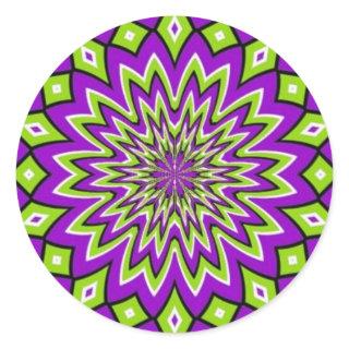 Optical Illusion Classic Round Sticker