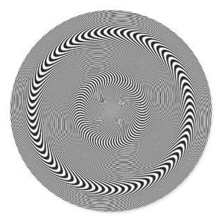 Optical Illusion - Hypnosis made easy Classic Round Sticker