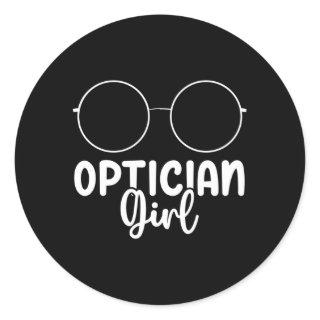 Optician Classic Round Sticker