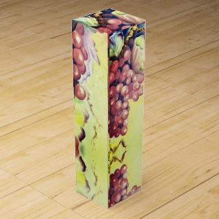 Opulent Red Grapes Wine Box