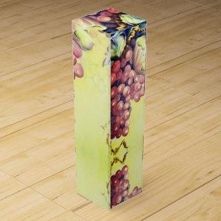 Opulent Red Grapes Wine Box