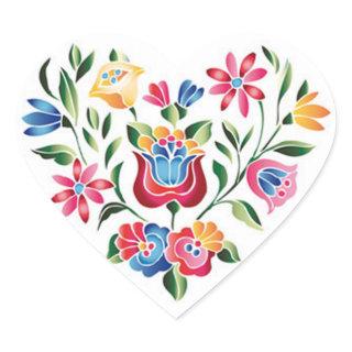 OPUS Hungarian Flower Heart Heart Sticker