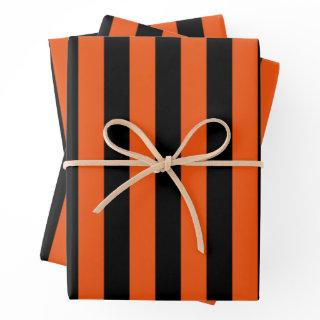 Orange and Black Halloween Stripes  Sheets