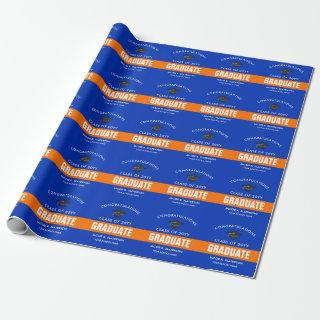 Orange and Blue Custom Graduation