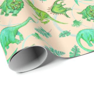 Orange and Green Dinosaur