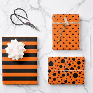 Orange/Black Patterns  Sheet Set