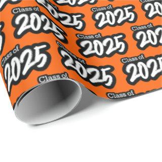 Orange Bold Brush Class of 2025