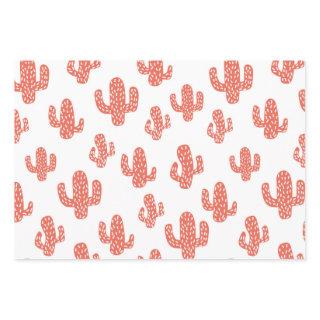 Orange cactus seamless pattern  sheets
