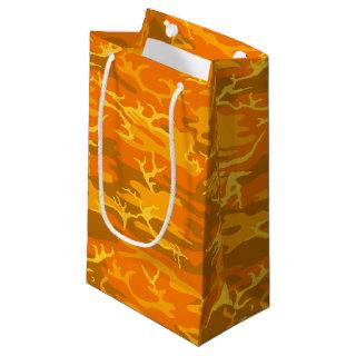 Orange Camo Small Gift Bag