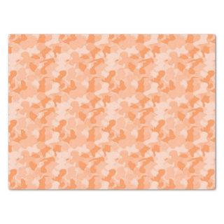 Orange Camouflage Tissue Paper