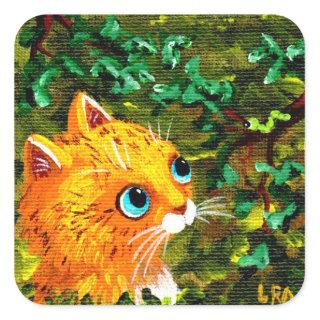 Orange Cat Stickers Creationarts