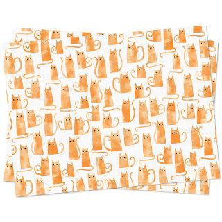 Orange Cat Tissue Paper