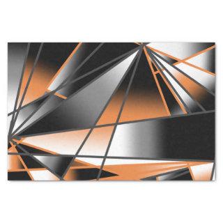Orange Gradient Color Fill Mechanical Design  Tissue Paper