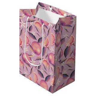 Orange Grove dusk pattern elegant citrus  Medium Gift Bag